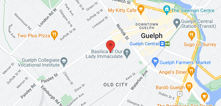 map of 84 Dublin Street N